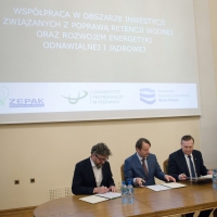 Podpisanie porozumienia ZE PAK S.A. z Uniwersytetem Przyrodniczym w Poznaniu i Państwowym Gospodarstwem Wodnym Wody Polskie