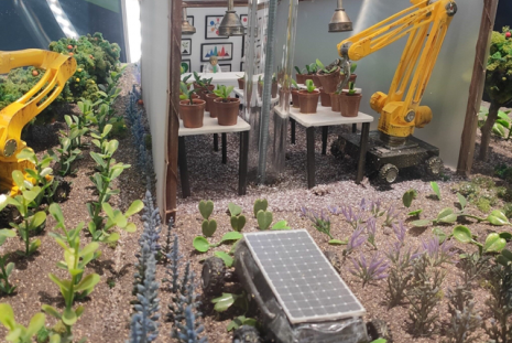 Element instalacji o zrównoważonym i autonomicznym rolnictwie. Pawilon Terra, Dubaj 2020 expo. Zdjęcie własne infuture.institute.
